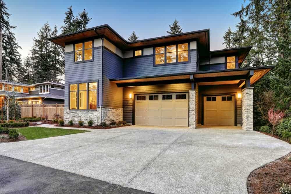 Exterior of modern looking home